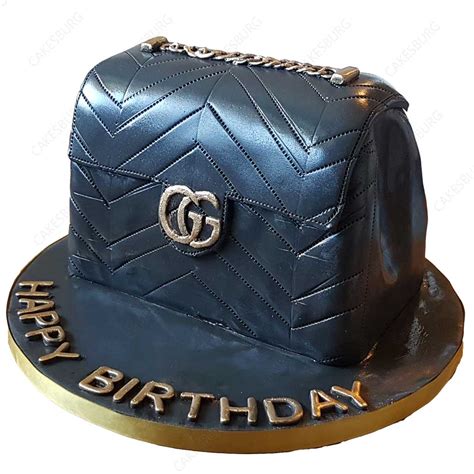 happy birthday gucci cake|gucci bag cake.